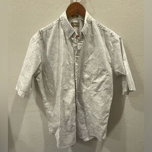 Vintage Natural Issue Men’s Shirt LT – Light Floral Print, Cotton Button Down